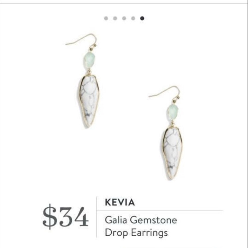 Kevia gold and gemstone earrings